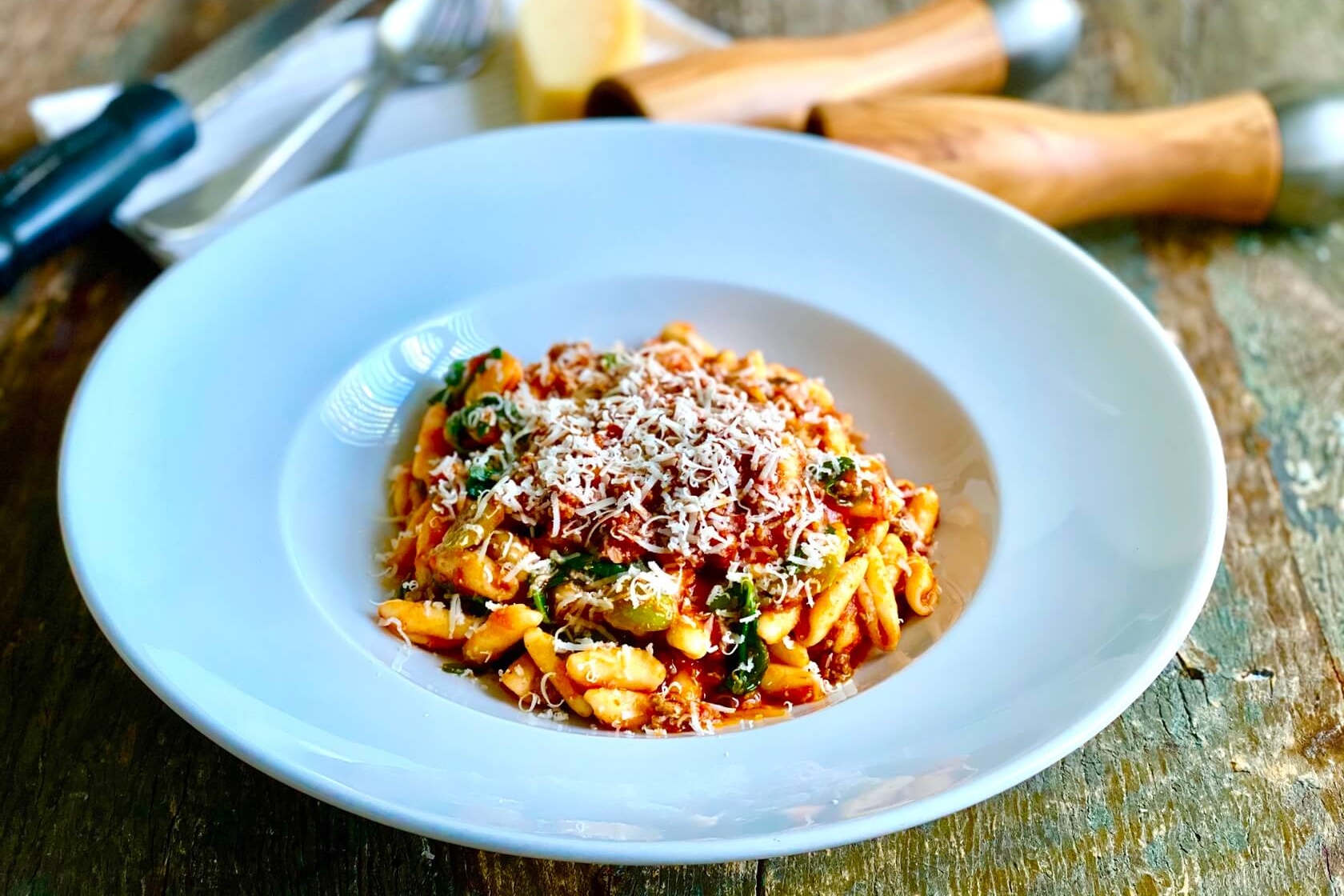Cavatelli Pasta in a Braised Lamb Ragù