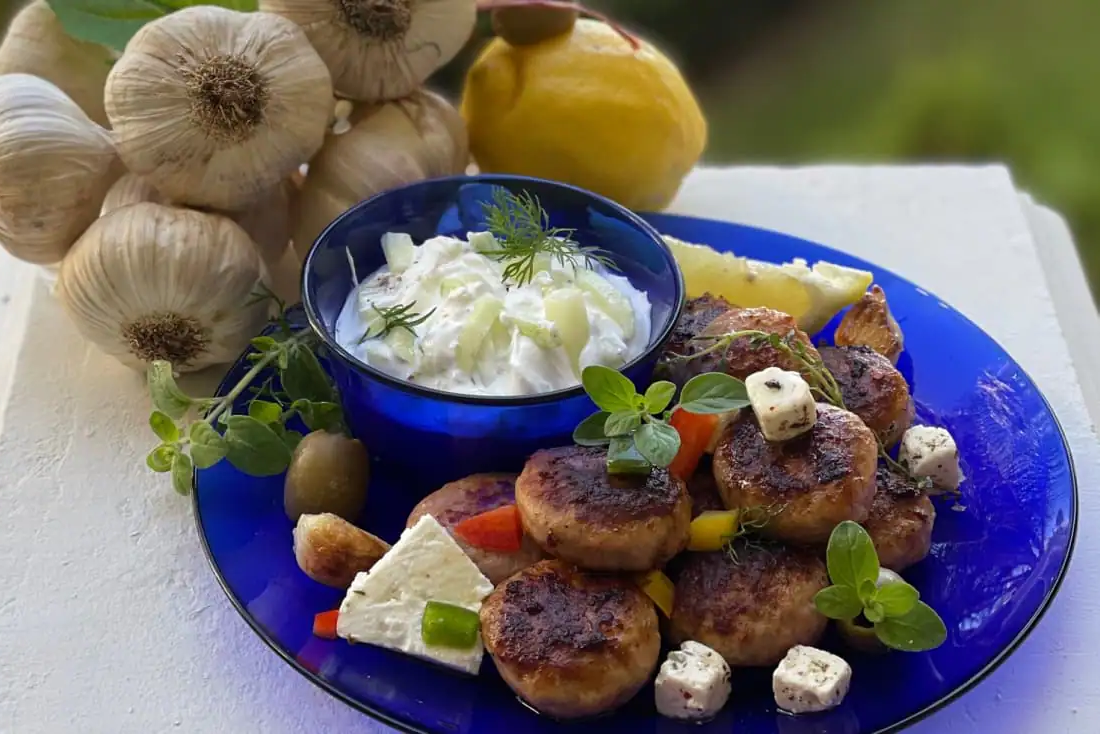 Greek Meatballs and Tzatziki
