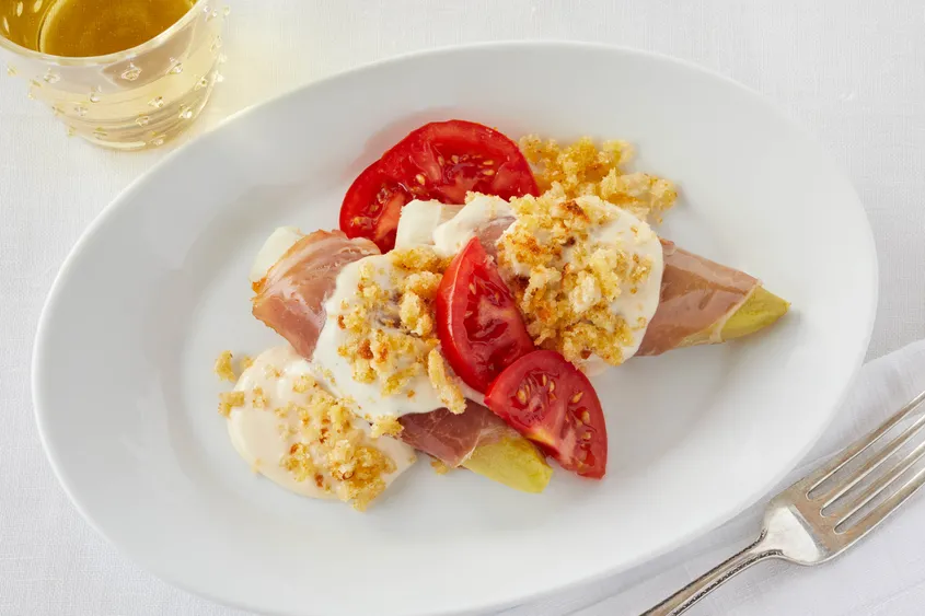Belgian Endive & Ham Au Gratin